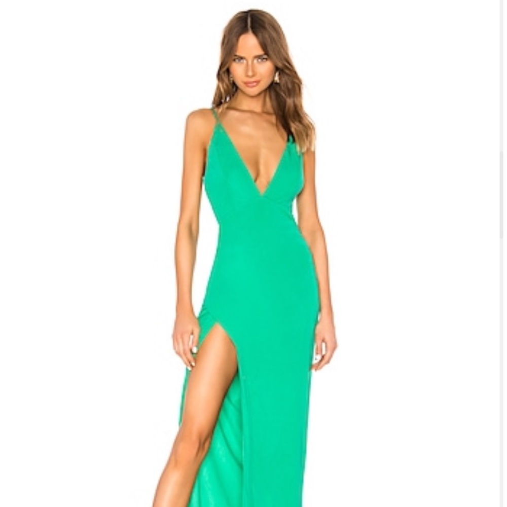 Lovers + Friends Green Gown! Brand new w/ tags!